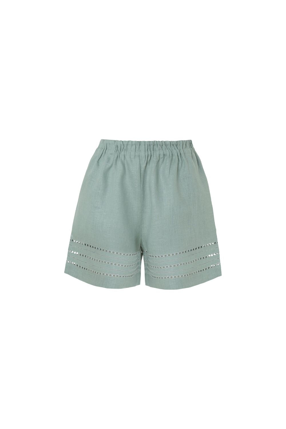 Anfisa Shorts in Light Sea Green