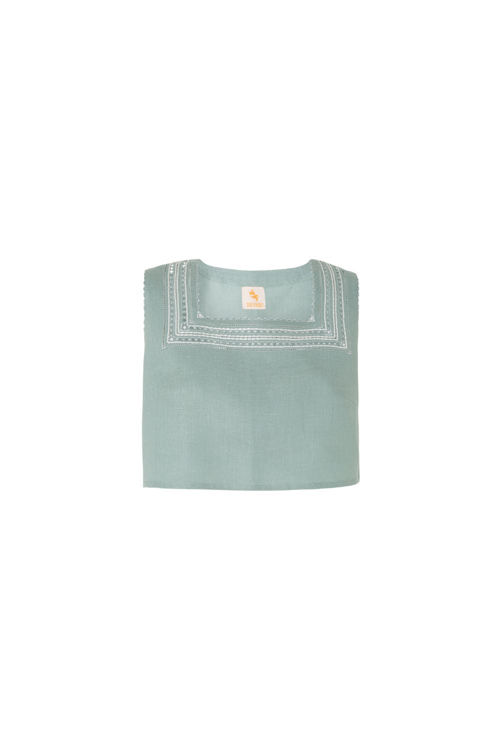 Glafira Top in Light Blue Green