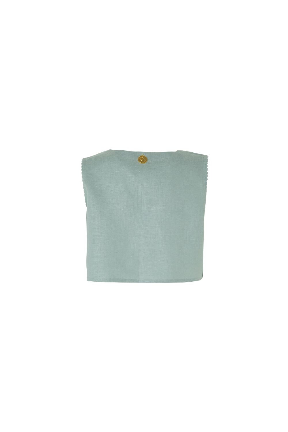 Glafira Top in Light Blue Green