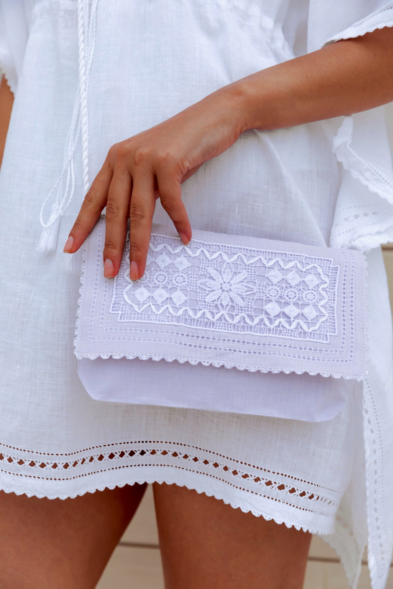 Varvara Mini Cross-body Bag in Delicate Lavender Balushka